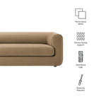 Modway Leif 89" Performance Velvet Upholstered Sofa