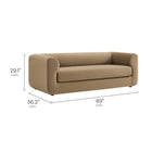 Modway Leif 89" Performance Velvet Upholstered Sofa