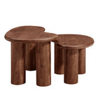 Modway Hackney Mango Wood Nesting Coffee Table Set