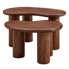 Modway Hackney Mango Wood Nesting Coffee Table Set