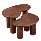 Modway Hackney Mango Wood Nesting Coffee Table Set