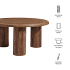Modway Mavina Round Mango Wood Coffee Table