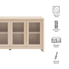 Modway Evren 4-Door Sideboard Storage Display Cabinet