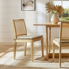 Modway Ovard Wood and Rattan Dining Chair