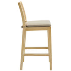 Modway Ovard Wood and Rattan Counter Stool