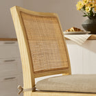 Modway Ovard Wood and Rattan Counter Stool