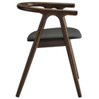 Modway Henry Vegan Leather and Wood Dining Chair