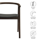Modway Henry Vegan Leather and Wood Dining Chair