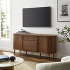 Modway Harlan 67" Fluted Oval Sideboard Cabinet