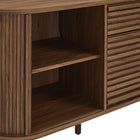 Modway Harlan 67" Fluted Oval Sideboard Cabinet