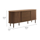 Modway Harlan 67" Fluted Oval Sideboard Cabinet