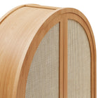 Modway Calista 79" Tall Wide Rattan Arched Storage Cabinet