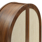 Modway Calista 79" Tall Wide Rattan Arched Storage Cabinet