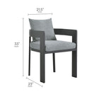 Modway Tahoe 9-Piece Outdoor Patio Aluminum Dining Set With Extendable Table