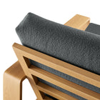 Modway Lirienne Outdoor Patio Aluminum Faux Wood Armchairs Set of 2