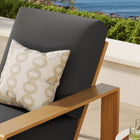 Modway Lirienne Outdoor Patio Aluminum Faux Wood Armchair