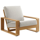 Modway Lirienne Outdoor Patio Aluminum Faux Wood Armchair  