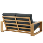 Modway Lirienne Outdoor Patio Aluminum Faux Wood Loveseat