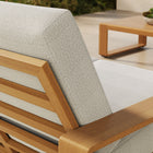 Modway Lirienne Outdoor Patio Aluminum Faux Wood Loveseat