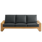 Modway Lirienne Outdoor Patio Aluminum Faux Wood Sofa