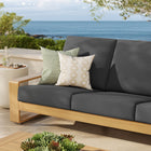 Modway Lirienne Outdoor Patio Aluminum Faux Wood Sofa
