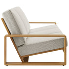 Modway Lirienne Outdoor Patio Aluminum Faux Wood Sofa