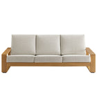 Modway Lirienne Outdoor Patio Aluminum Faux Wood Sofa