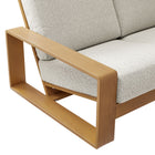 Modway Lirienne Outdoor Patio Aluminum Faux Wood Sofa