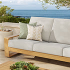 Modway Lirienne Outdoor Patio Aluminum Faux Wood Sofa