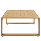 Modway Lirienne Outdoor Patio Aluminum Faux Wood Coffee Table