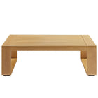 Modway Lirienne Outdoor Patio Aluminum Faux Wood Coffee Table