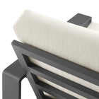 Modway Lirienne Outdoor Patio Aluminum Faux Wood Armchairs Set of 2