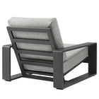 Modway Lirienne Outdoor Patio Aluminum Faux Wood Armchairs Set of 2