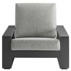 Modway Lirienne Outdoor Patio Aluminum Faux Wood Armchairs Set of 2