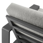 Modway Lirienne Outdoor Patio Aluminum Faux Wood Armchairs Set of 2