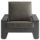 Modway Lirienne Outdoor Patio Aluminum Faux Wood Armchairs Set of 2