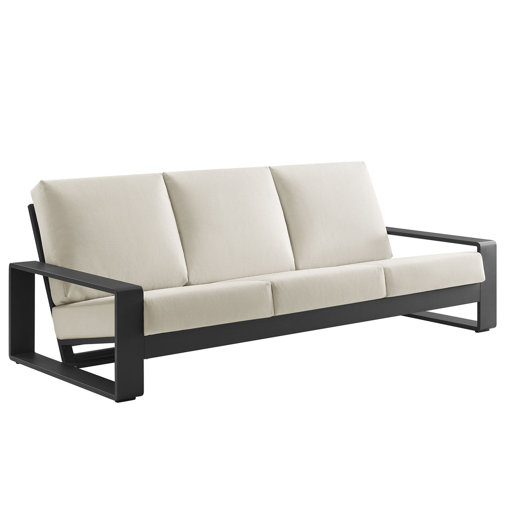 Modway Lirienne Outdoor Patio Aluminum Sofa  
