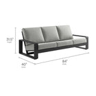 Modway Lirienne Outdoor Patio Aluminum Sofa