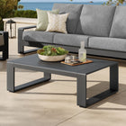 Modway Lirienne Outdoor Patio Aluminum Coffee Table