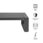 Modway Lirienne Outdoor Patio Aluminum Coffee Table