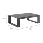 Modway Lirienne Outdoor Patio Aluminum Coffee Table