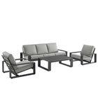 Modway Lirienne 4-Piece Outdoor Patio Aluminum Furniture Set EEI-7306