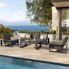 Modway Lirienne 4-Piece Outdoor Patio Aluminum Furniture Set EEI-7306