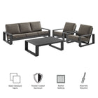 Modway Lirienne 4-Piece Outdoor Patio Aluminum Furniture Set EEI-7306