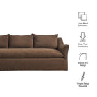 Modway Somerset 92" Linen Blend Slipcovered Sofa