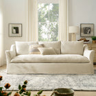 Modway Somerset 92" Linen Blend Slipcovered Sofa
