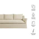 Modway Somerset 92" Linen Blend Slipcovered Sofa