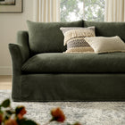 Modway Somerset 92" Linen Blend Slipcovered Sofa