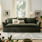 Modway Somerset 92" Linen Blend Slipcovered Sofa