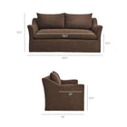 Modway Somerset 70" Linen Blend Slipcovered Loveseat